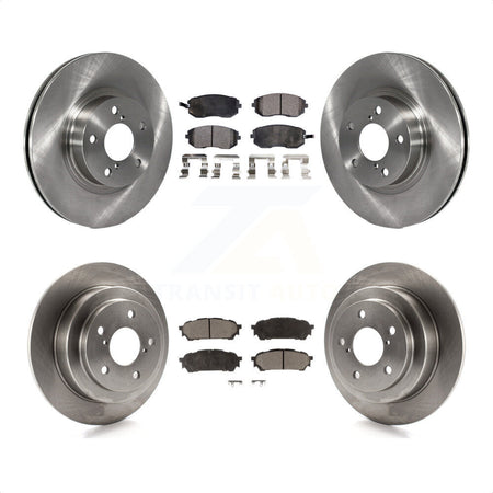 Front Rear Disc Brake Rotors And Semi-Metallic Pads Kit For Subaru Impreza Saab 9-2X K8F-101041 by Transit Auto