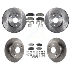 Front Rear Disc Brake Rotors And Semi-Metallic Pads Kit For 1998-2002 Honda Accord 3.0L K8F-101049