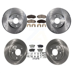 Front Rear Disc Brake Rotors And Semi-Metallic Pads Kit For Acura CSX K8F-101057