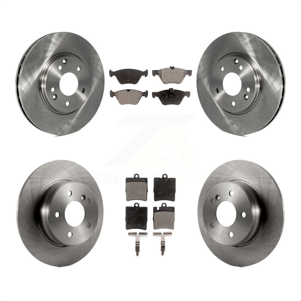 Front Rear Disc Brake Rotors And Semi-Metallic Pads Kit For Mercedes-Benz E320 CLK320 E430 CLK430 K8F-101059 by Transit Auto