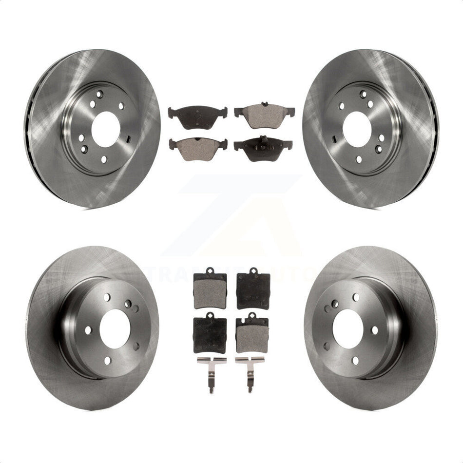 Front Rear Disc Brake Rotors And Semi-Metallic Pads Kit For Mercedes-Benz E320 CLK320 E430 CLK430 K8F-101059 by Transit Auto