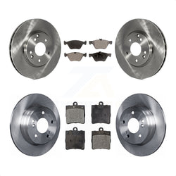 Front Rear Disc Brake Rotors And Semi-Metallic Pads Kit For Chrysler Crossfire Mercedes-Benz SLK320 K8F-101060