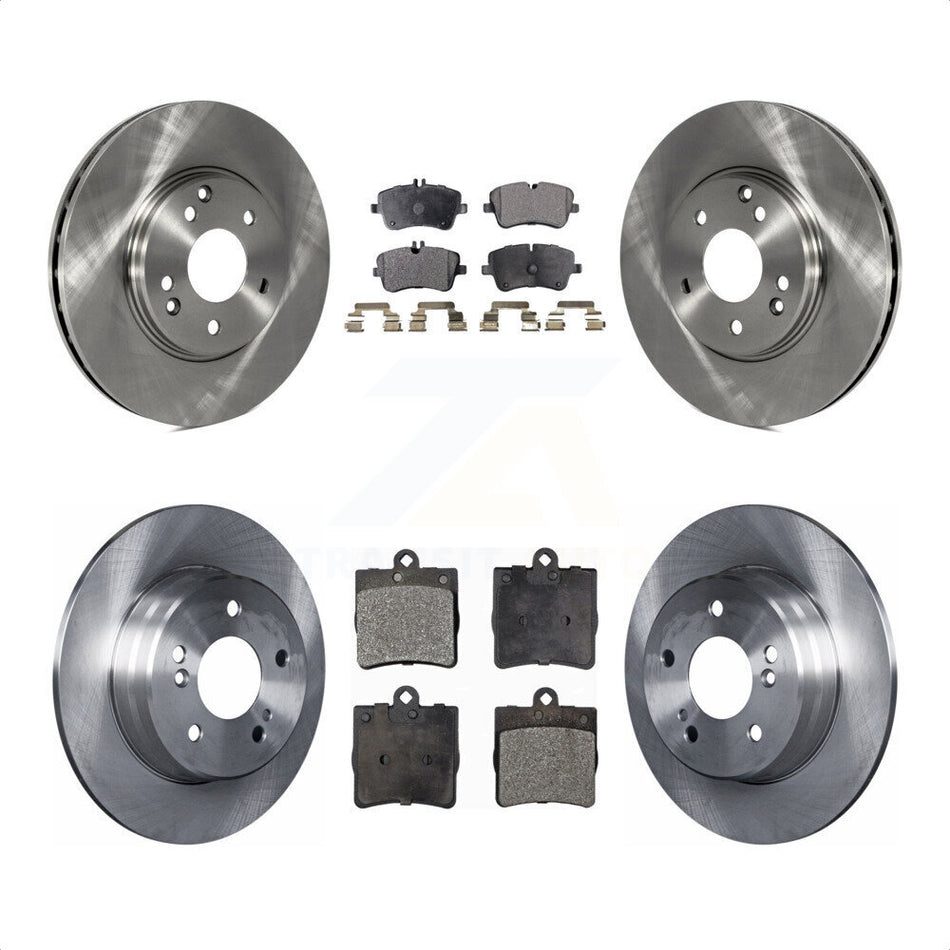Front Rear Disc Brake Rotors And Semi-Metallic Pads Kit For Mercedes-Benz SLK280 SLK300 K8F-101062 by Transit Auto