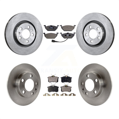 Front Rear Disc Brake Rotors And Semi-Metallic Pads Kit For Volkswagen Beetle Jetta Golf City K8F-101063 by Transit Auto