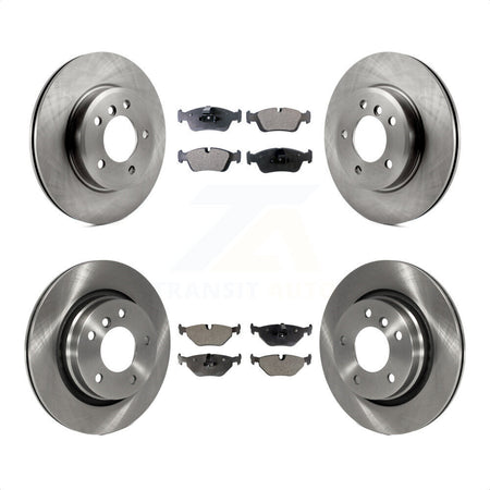 Front Rear Disc Brake Rotors And Semi-Metallic Pads Kit For BMW 325i 325Ci 323i 328i 323Ci 328Ci K8F-101104 by Transit Auto