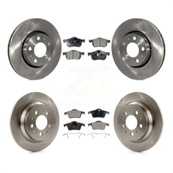 Front Rear Disc Brake Rotors And Semi-Metallic Pads Kit For Volvo S60 V70 XC70 S80 K8F-101110