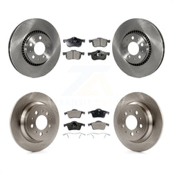 Front Rear Disc Brake Rotors And Semi-Metallic Pads Kit For Volvo S60 V70 XC70 S80 K8F-101111