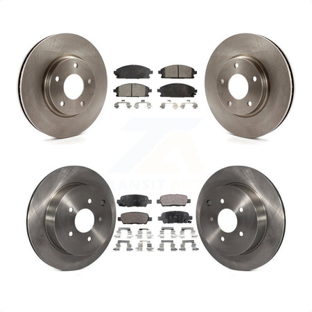 Front Rear Disc Brake Rotors And Semi-Metallic Pads Kit For 2004-2009 Nissan Quest K8F-101146 by Transit Auto