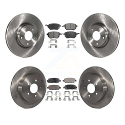 Front Rear Disc Brake Rotors And Semi-Metallic Pads Kit For Nissan Murano K8F-101190