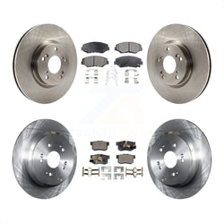Front Rear Disc Brake Rotors And Semi-Metallic Pads Kit For 2005-2006 Honda CR-V K8F-101192
