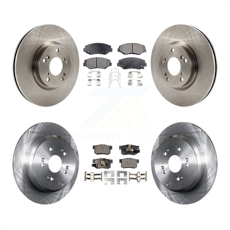 Front Rear Disc Brake Rotors And Semi-Metallic Pads Kit For 2005-2006 Honda CR-V K8F-101192 by Transit Auto