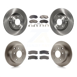 Front Rear Disc Brake Rotors And Semi-Metallic Pads Kit For Mitsubishi Galant Eclipse K8F-101235