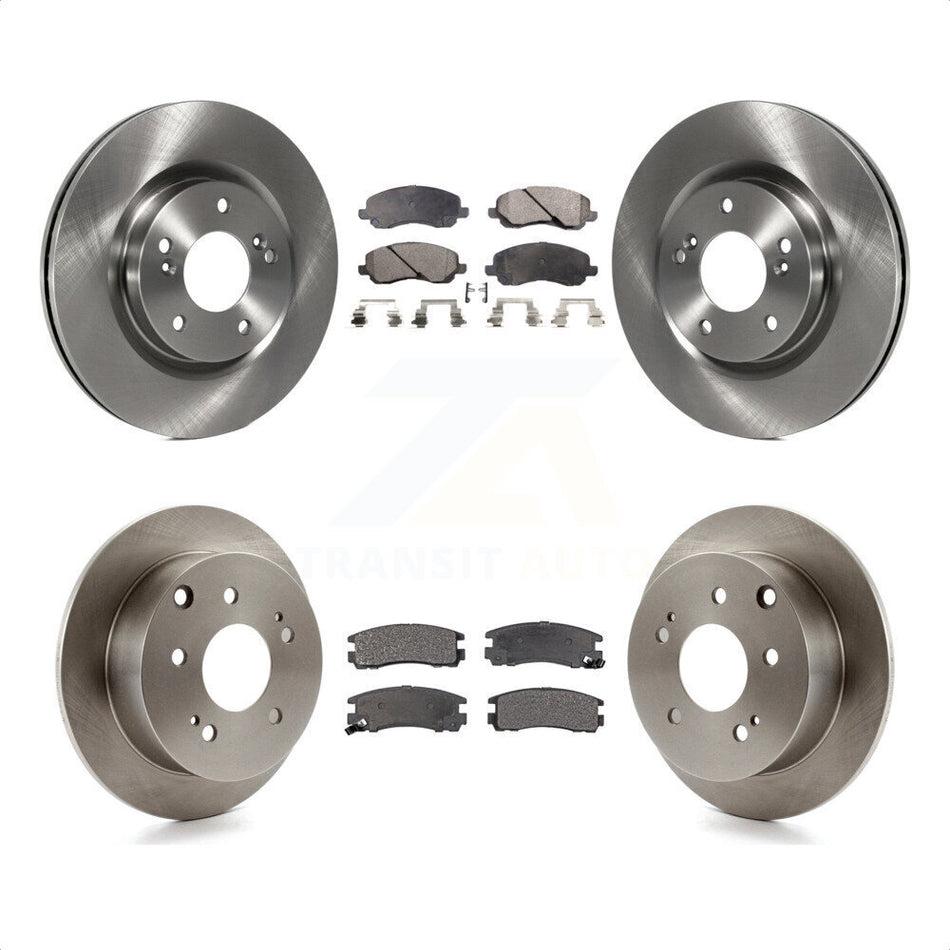 Front Rear Disc Brake Rotors And Semi-Metallic Pads Kit For Mitsubishi Galant Eclipse K8F-101235 by Transit Auto