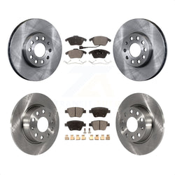 Front Rear Disc Brake Rotors And Semi-Metallic Pads Kit For Volkswagen Beetle K8F-101238