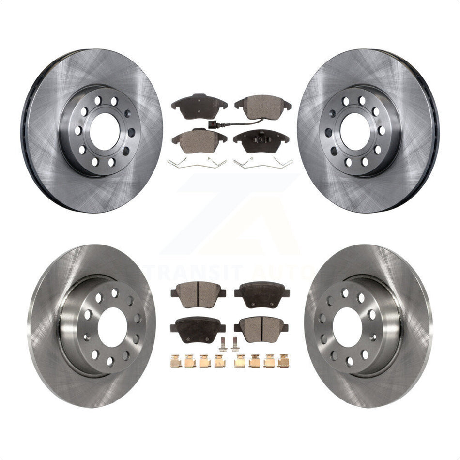 Front Rear Disc Brake Rotors And Semi-Metallic Pads Kit For Volkswagen Beetle K8F-101238 by Transit Auto