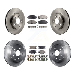 Front Rear Disc Brake Rotors And Semi-Metallic Pads Kit For Toyota RAV4 Lexus HS250h K8F-101268