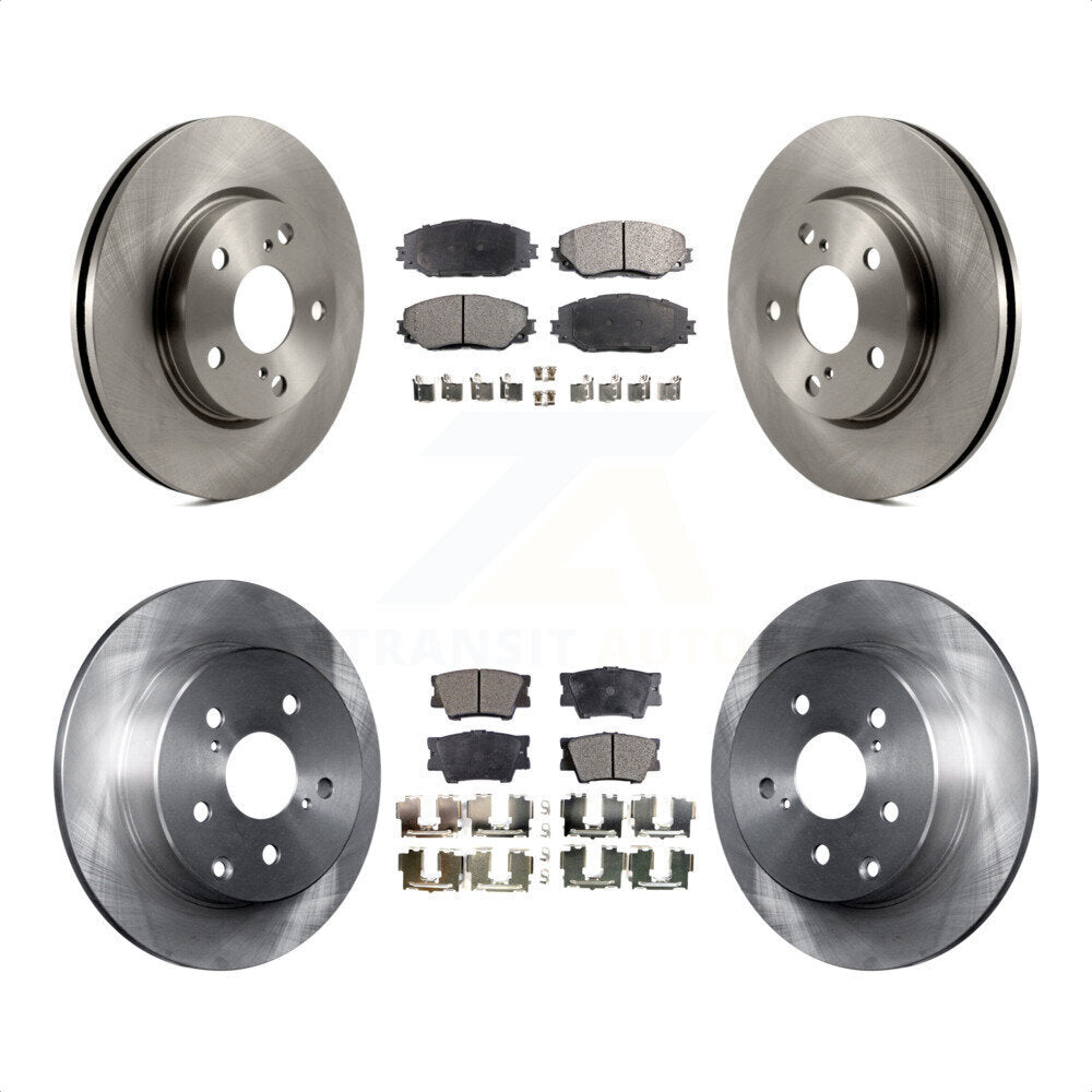 Front Rear Disc Brake Rotors And Semi-Metallic Pads Kit For Toyota RAV4 Lexus HS250h K8F-101268 by Transit Auto