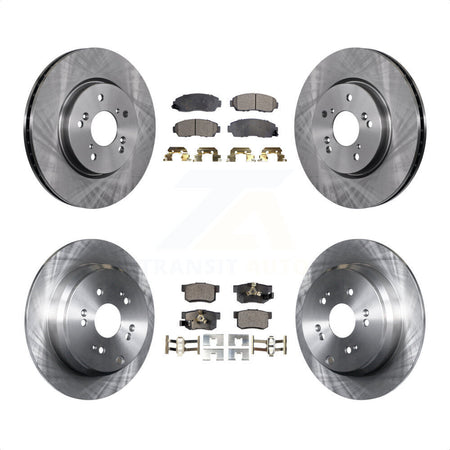 Front Rear Disc Brake Rotors And Semi-Metallic Pads Kit For Honda CR-V Acura RDX K8F-101284 by Transit Auto