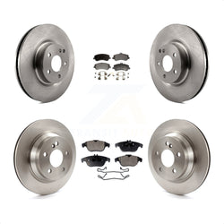 Front Rear Disc Brake Rotors And Semi-Metallic Pads Kit For Mercedes-Benz GLK350 GLK250 K8F-101300