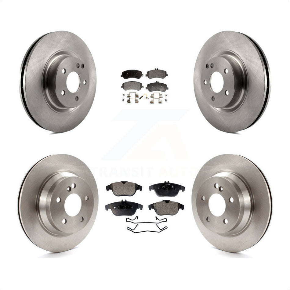 Front Rear Disc Brake Rotors And Semi-Metallic Pads Kit For Mercedes-Benz GLK350 GLK250 K8F-101300 by Transit Auto