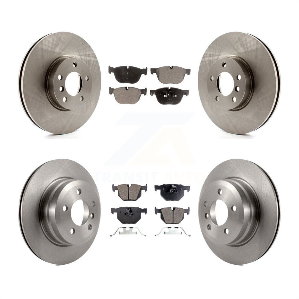 Front Rear Disc Brake Rotors And Semi-Metallic Pads Kit For BMW X5 X6 K8F-101312 by Transit Auto