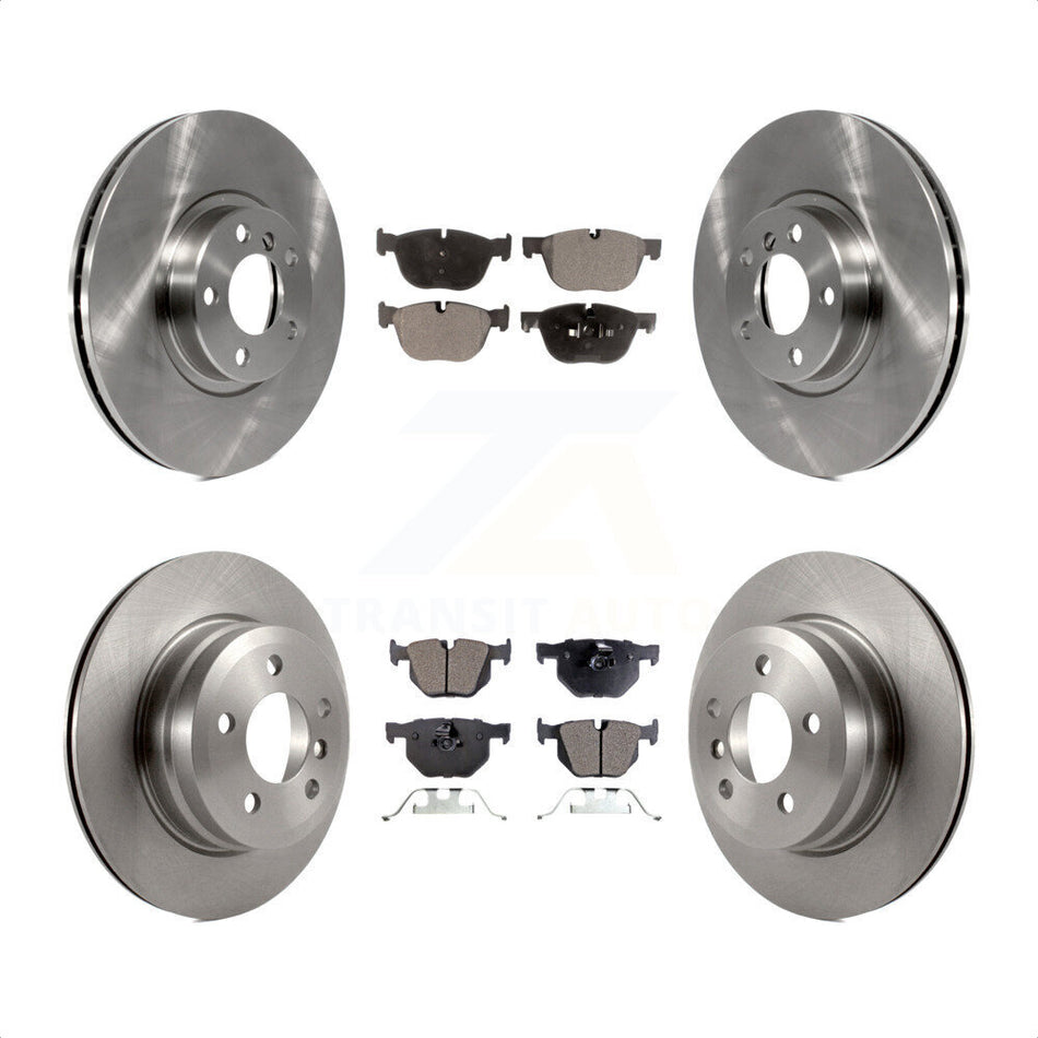 Front Rear Disc Brake Rotors And Semi-Metallic Pads Kit For BMW X5 X6 K8F-101313 by Transit Auto