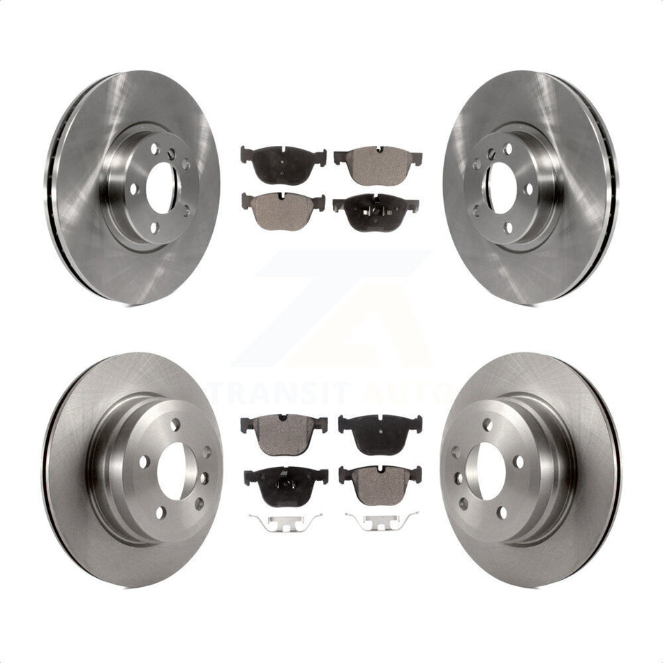 Front Rear Disc Brake Rotors And Semi-Metallic Pads Kit For 2009 BMW X6 xDrive35i From 10 08 K8F-101314 by Transit Auto