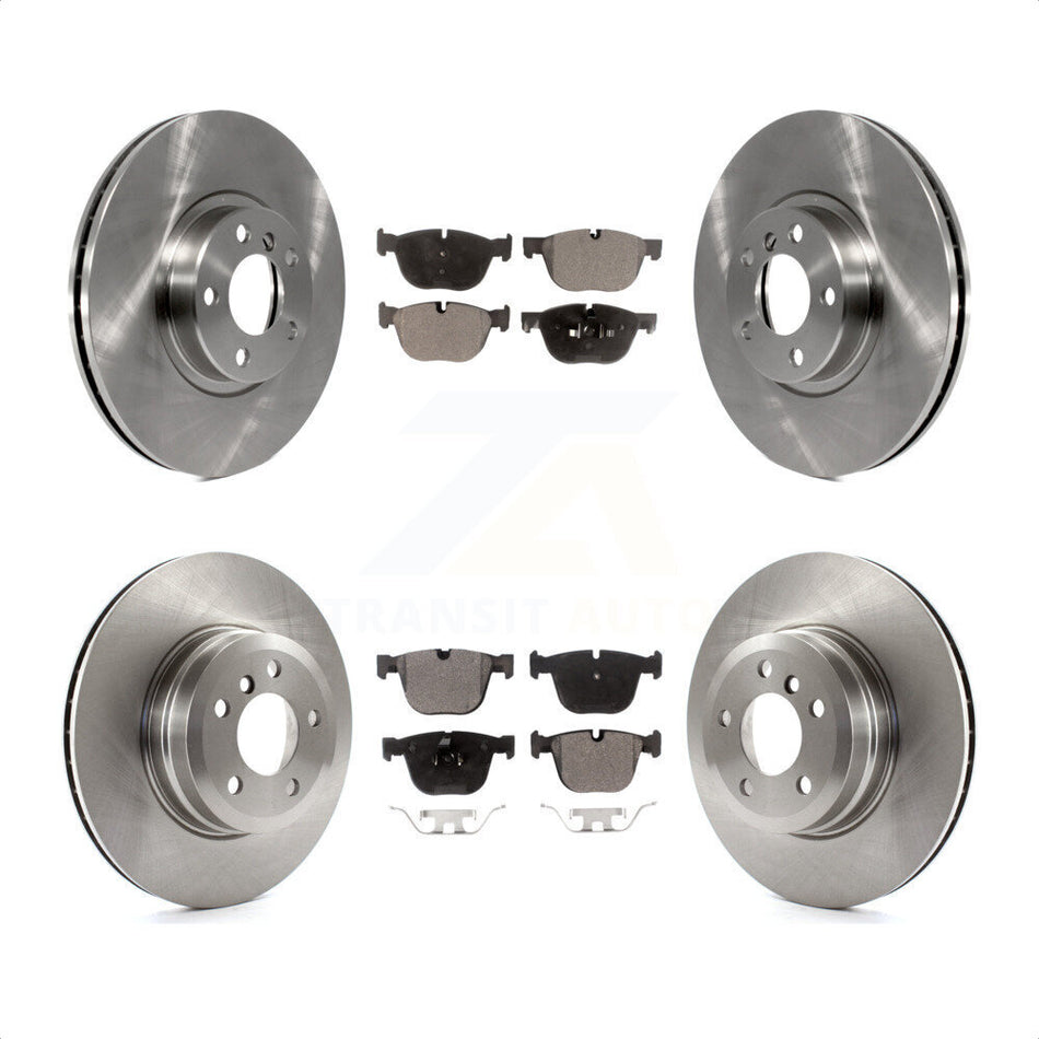 Front Rear Disc Brake Rotors And Semi-Metallic Pads Kit For BMW X5 X6 K8F-101315 by Transit Auto