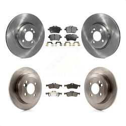 Front Rear Disc Brake Rotors And Semi-Metallic Pads Kit For 2002-2005 Mini Cooper With 294mm Diameter Rotor 4 Lug Wheels K8F-101322