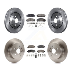 Front Rear Disc Brake Rotors And Semi-Metallic Pads Kit For 2008-2013 Toyota Highlander K8F-101336