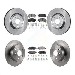 Front Rear Disc Brake Rotors And Semi-Metallic Pads Kit For 2007-2012 Nissan Sentra SE-R Spec V K8F-101342