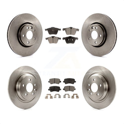 Front Rear Disc Brake Rotors And Semi-Metallic Pads Kit For Volvo S60 V60 Cross Country V70 K8F-101344