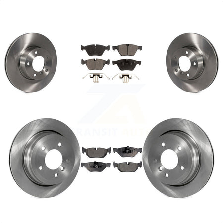 Front Rear Disc Brake Rotors And Semi-Metallic Pads Kit For 2008 BMW 328xi To 08 07 K8F-101351 by Transit Auto