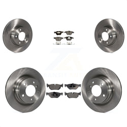 Front Rear Disc Brake Rotors And Semi-Metallic Pads Kit For BMW 328i 323i K8F-101356