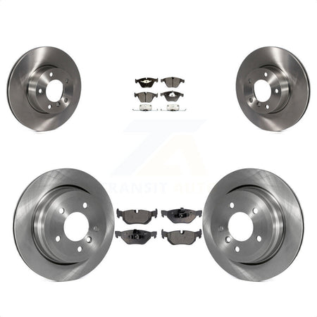 Front Rear Disc Brake Rotors And Semi-Metallic Pads Kit For BMW 328i xDrive X1 328xi K8F-101357 by Transit Auto