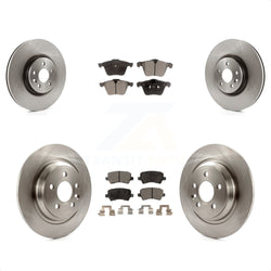 Front Rear Disc Brake Rotors And Semi-Metallic Pads Kit For Volvo S60 V70 With 336mm Diameter Rotor K8F-101359