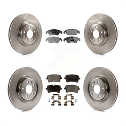 Front Rear Disc Brake Rotors And Semi-Metallic Pads Kit For Audi A6 Quattro A7 K8F-101368