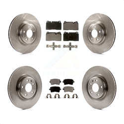 Front Rear Disc Brake Rotors And Semi-Metallic Pads Kit For Audi Q5 K8F-101369