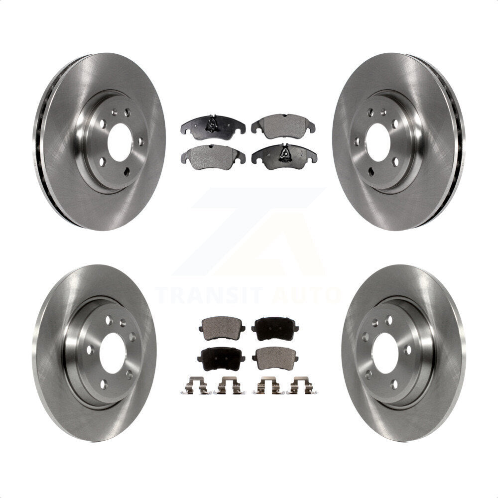 Front Rear Disc Brake Rotors And Semi-Metallic Pads Kit For Audi Q5 A4 Quattro A5 K8F-101370 by Transit Auto