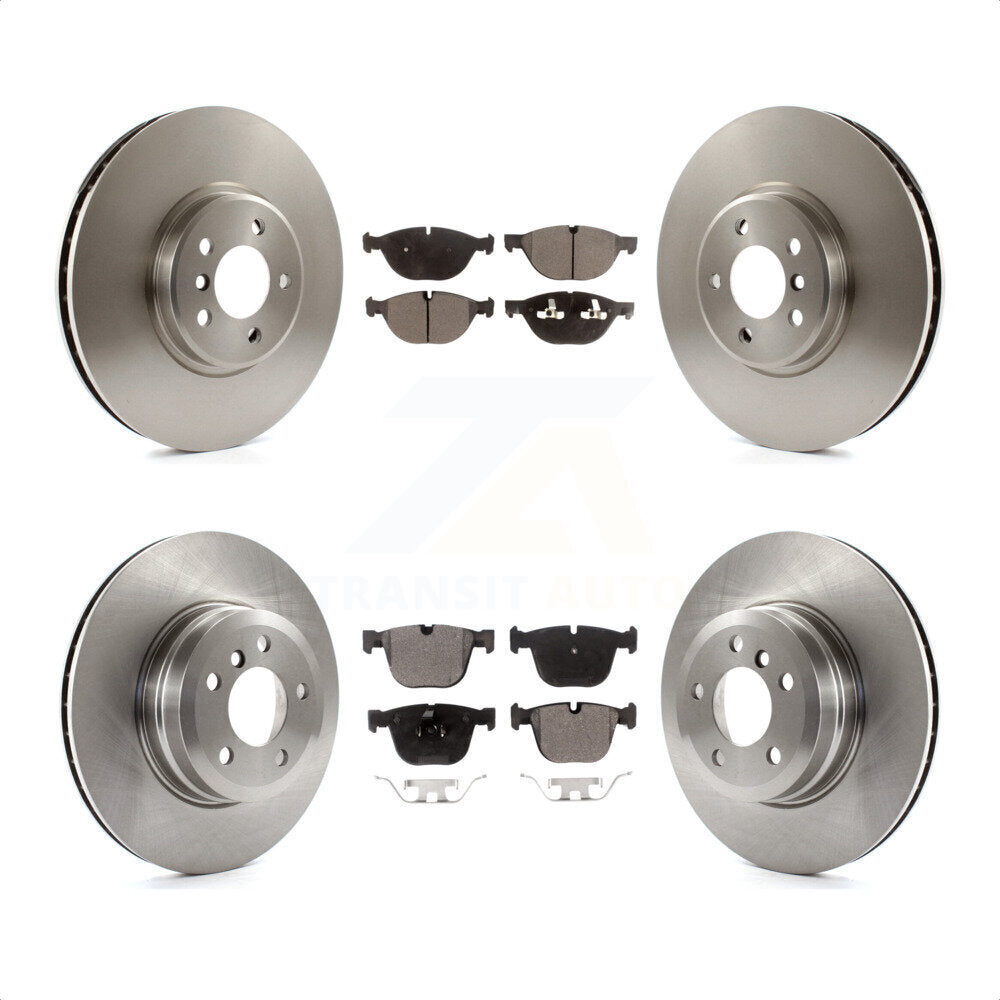 Front Rear Disc Brake Rotors And Semi-Metallic Pads Kit For BMW X5 X6 xDrive50i K8F-101374 by Transit Auto