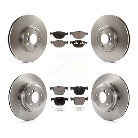 Front Rear Disc Brake Rotors And Semi-Metallic Pads Kit For BMW X5 X6 xDrive50i K8F-101374 by Transit Auto