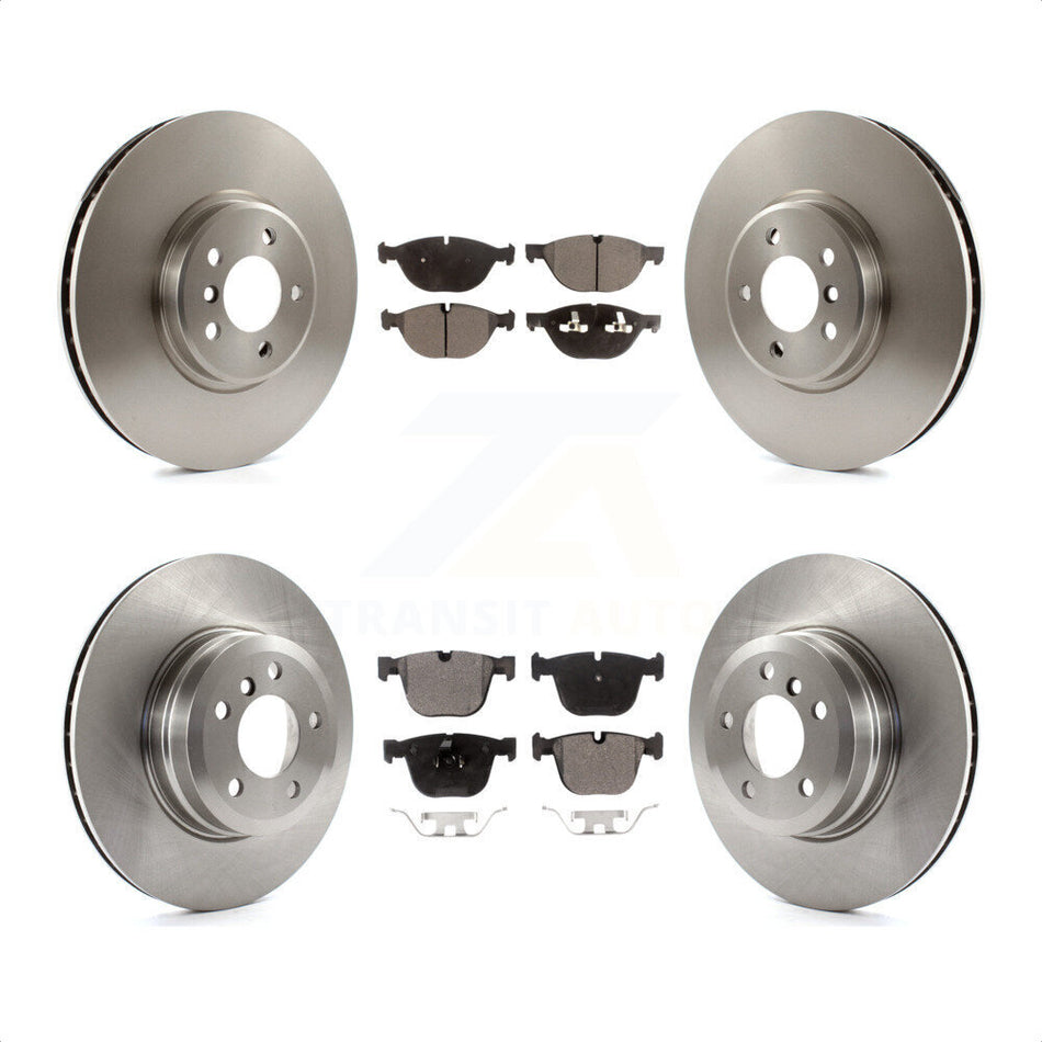 Front Rear Disc Brake Rotors And Semi-Metallic Pads Kit For BMW X5 X6 xDrive50i K8F-101374 by Transit Auto