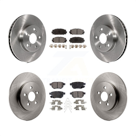 Front Rear Disc Brake Rotors And Semi-Metallic Pads Kit For Lexus CT200h K8F-101386 by Transit Auto