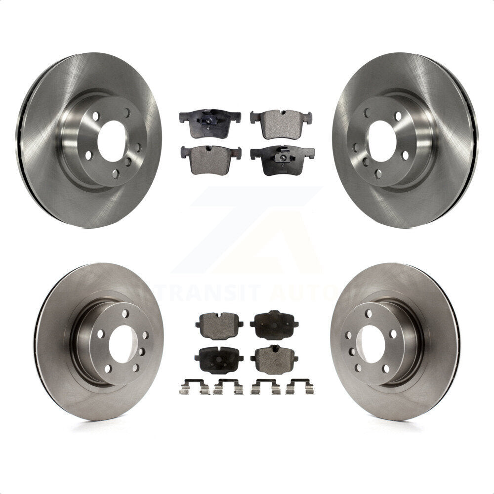 Front Rear Disc Brake Rotors And Semi-Metallic Pads Kit For 2012 BMW X3 From 10 11 K8F-101421 by Transit Auto