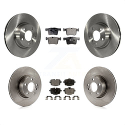Front Rear Disc Brake Rotors And Semi-Metallic Pads Kit For 2012 BMW X3 From 10 11 K8F-101421