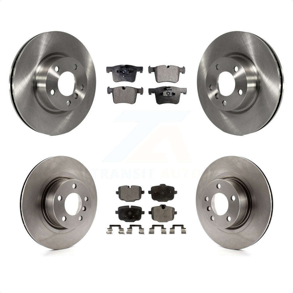 Front Rear Disc Brake Rotors And Semi-Metallic Pads Kit For 2012 BMW X3 From 10 11 K8F-101421 by Transit Auto