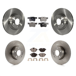 Front Rear Disc Brake Rotors And Semi-Metallic Pads Kit For BMW X3 X4 K8F-101422