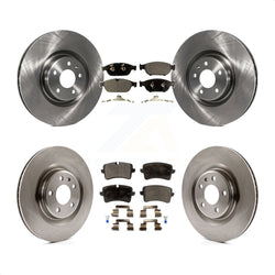 Front Rear Disc Brake Rotors And Semi-Metallic Pads Kit For Audi A6 Quattro A7 K8F-101426