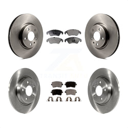 Front Rear Disc Brake Rotors And Semi-Metallic Pads Kit For Audi A4 Q5 A5 Quattro allroad K8F-101427