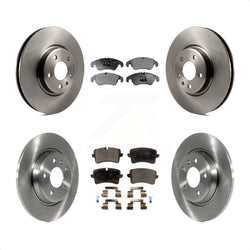 Front Rear Disc Brake Rotors And Semi-Metallic Pads Kit For 2013 Audi A6 With 320mm Diameter Rotor K8F-101428